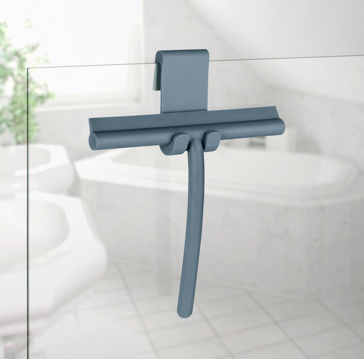 DUSCHABZIEHER - Blau, KONVENTIONELL, Kunststoff (21/25,5/4cm) - Schöner Wohnen