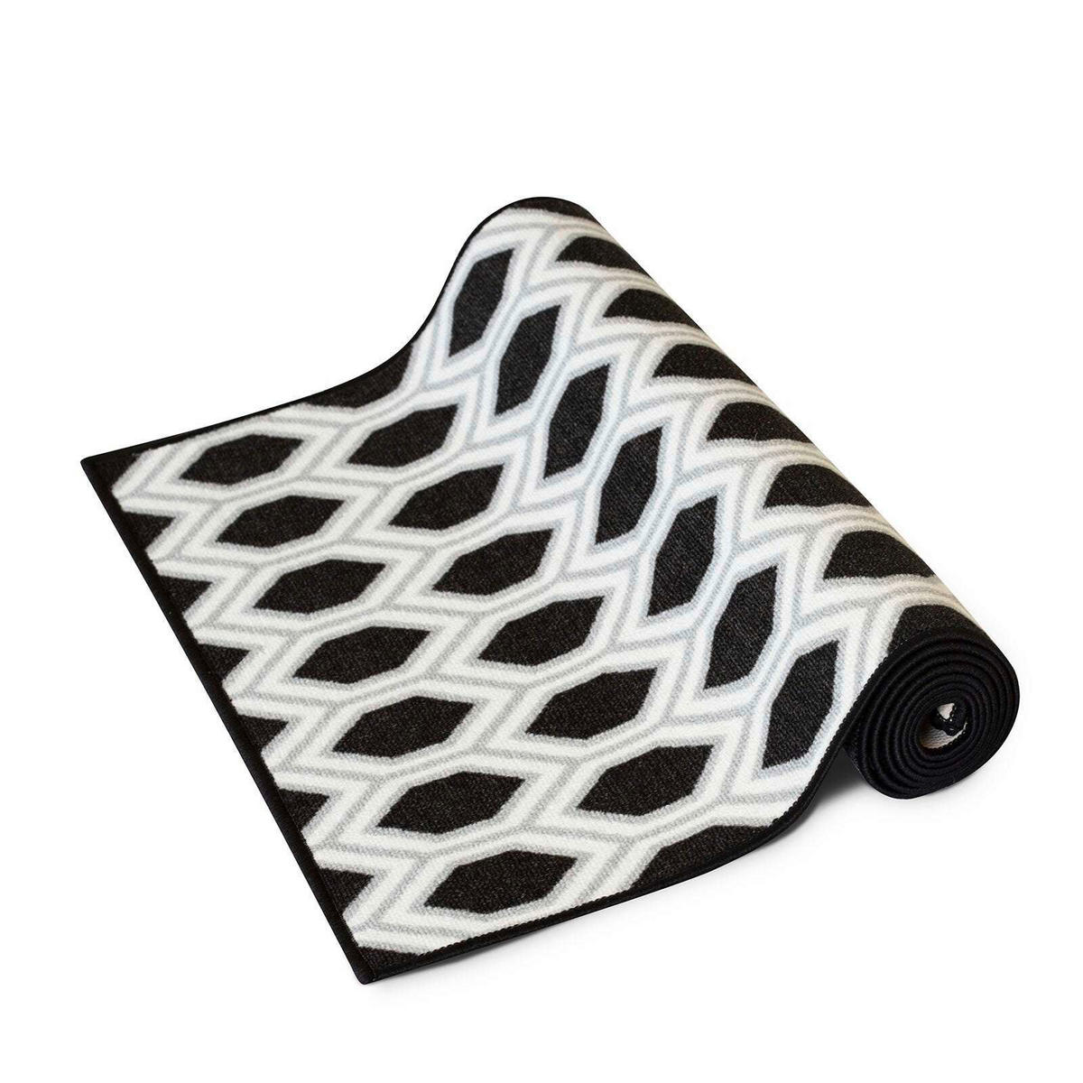 LÄUFER 80/350 cm Bangor  - Schwarz, Design, Kunststoff/Textil (80/350cm) - Novel