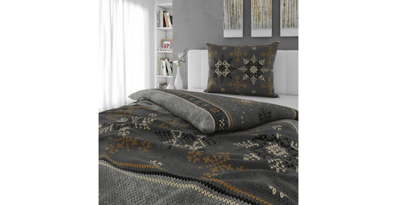 BETTWÄSCHE 2-teilig Flanell 140/200 cm  - Grau, KONVENTIONELL, Textil (140/200cm) - Novel