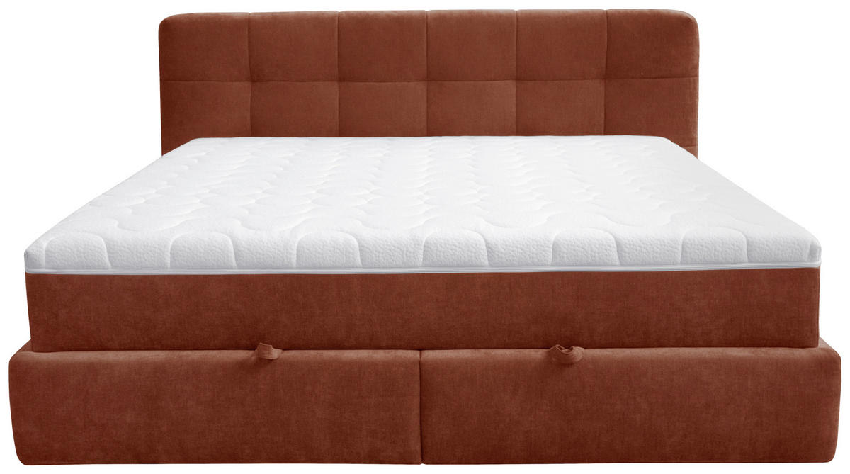 KÁRPITOZOTT ÁGY 180/200 cm  barna  - barna/fekete, Basics, műanyag/textil (180/200cm) - Esposa