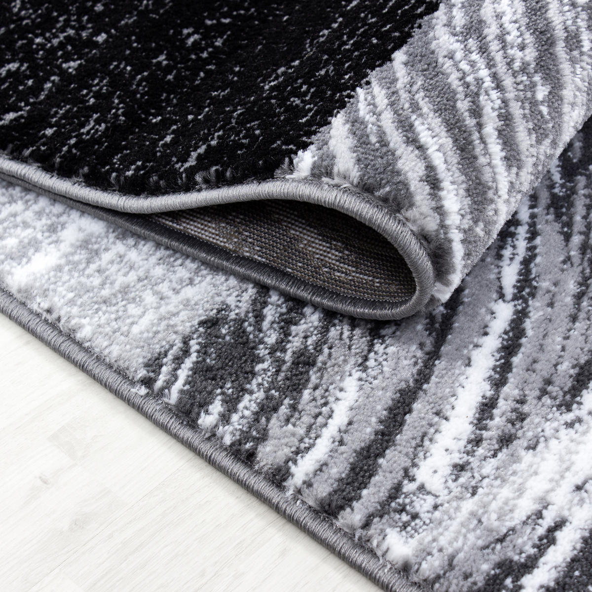 WEBTEPPICH 120/170 cm Parma  - Schwarz, KONVENTIONELL, Textil (120/170cm) - Novel