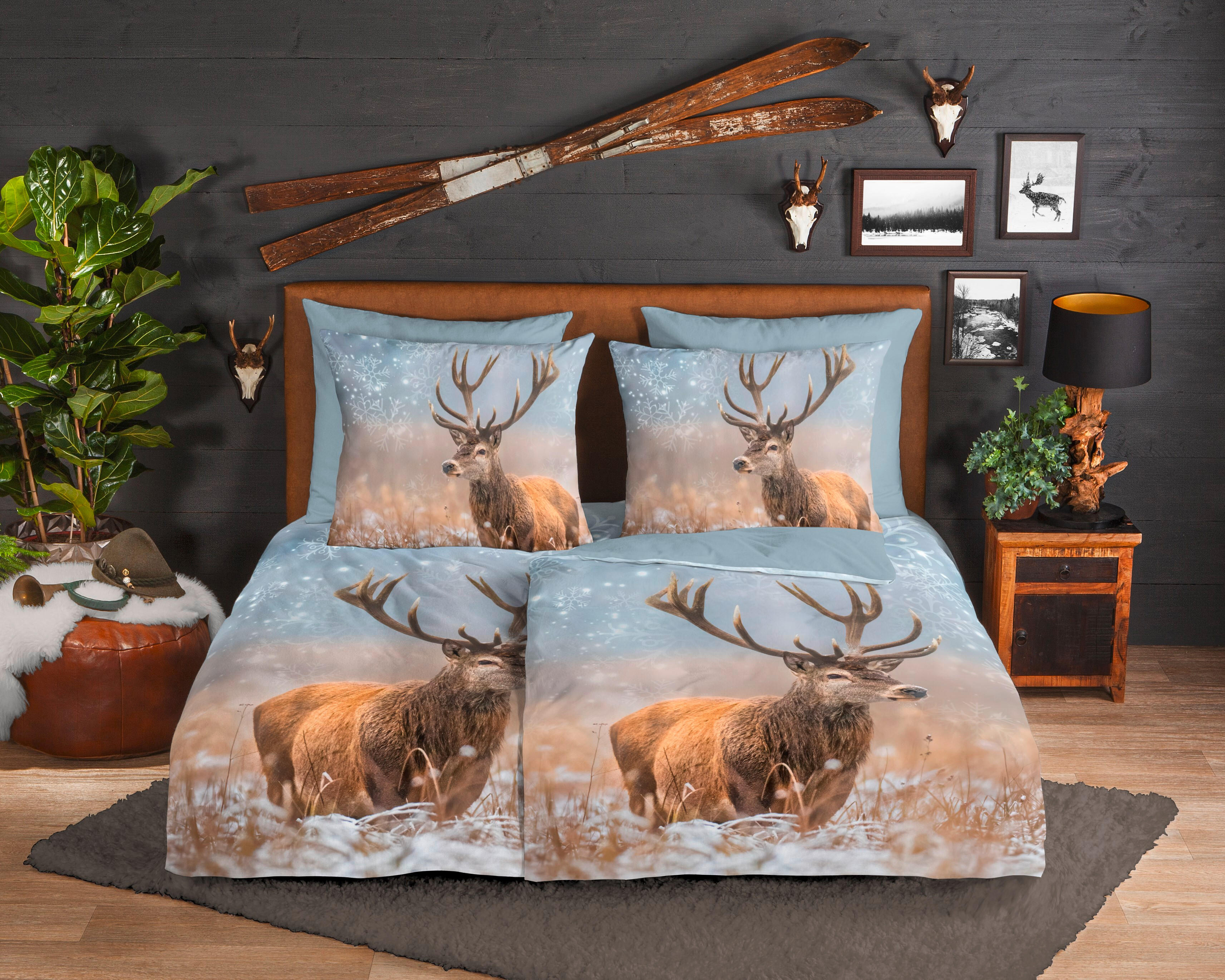 WENDEBETTWÄSCHE Jolly Biber 155/220 cm  - Multicolor, Design, Textil (155/220cm)