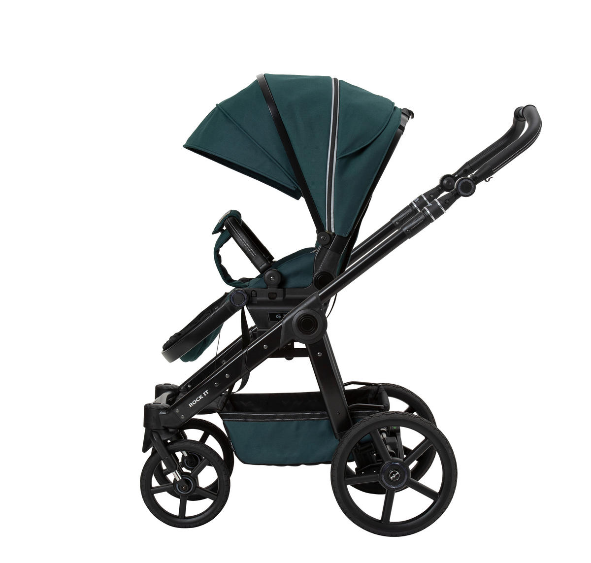 KINDERWAGENSET Outdoor Activity  - Dunkelgrün, Basics, Textil (58,5/115/102cm) - Hartan