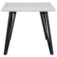 ESSTISCH in Metall, Glas, Holzwerkstoff 140/90/76 cm  - Schwarz/Weiß, Design, Glas/Holzwerkstoff (140/90/76cm) - Carryhome