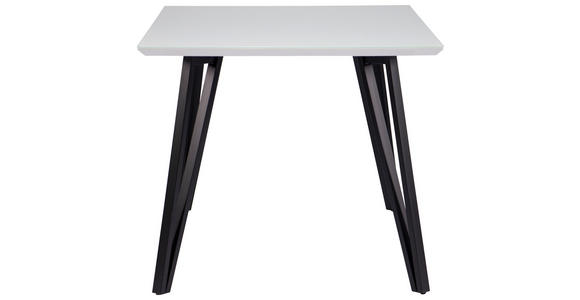 ESSTISCH in Metall, Glas, Holzwerkstoff 140/90/76 cm  - Schwarz/Weiß, Design, Glas/Holzwerkstoff (140/90/76cm) - Carryhome