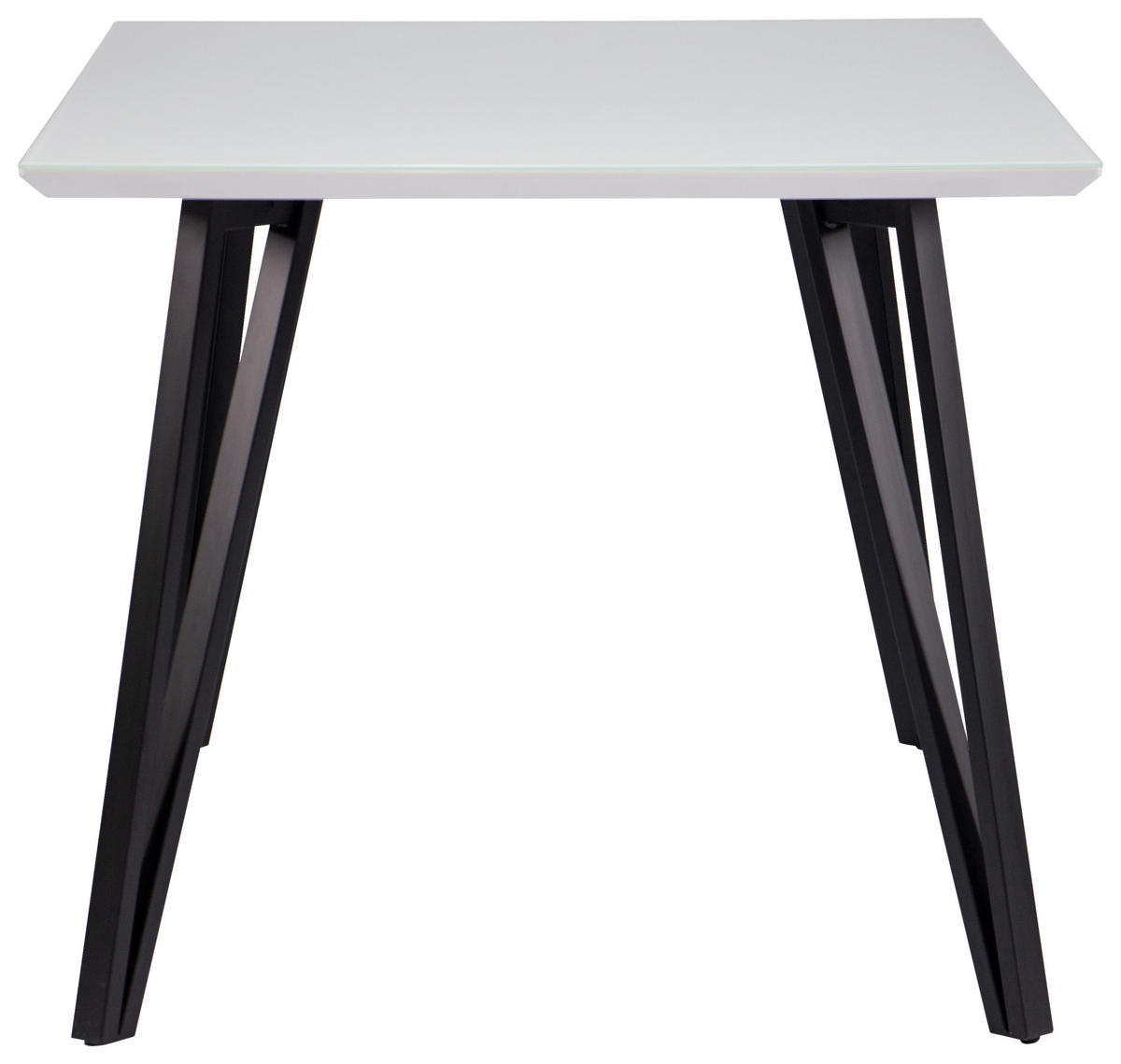 ESSTISCH in Metall, Glas, Holzwerkstoff 140/90/76 cm  - Schwarz/Weiß, Design, Glas/Holzwerkstoff (140/90/76cm) - Carryhome