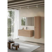 BADEZIMMER 3-teilig 120 cm  - Weiss/Altrosa, Konventionell, Holzwerkstoff/Stein (120cm) - Belluti
