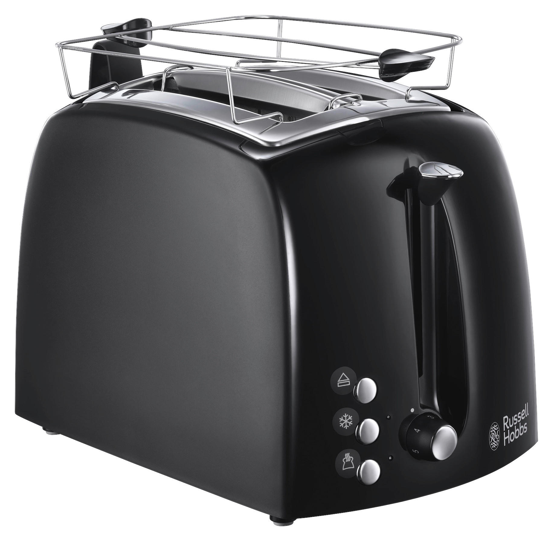 TOASTER  - Schwarz, Basics, Kunststoff/Metall (18,2/22,1/29,5cm) - Russell Hobbs