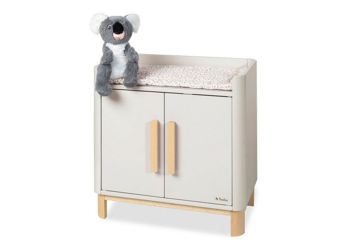 PUPPENWICKELKOMMODE - Beige/Naturfarben, Basics, Holz (47/31/47cm) - Pinolino