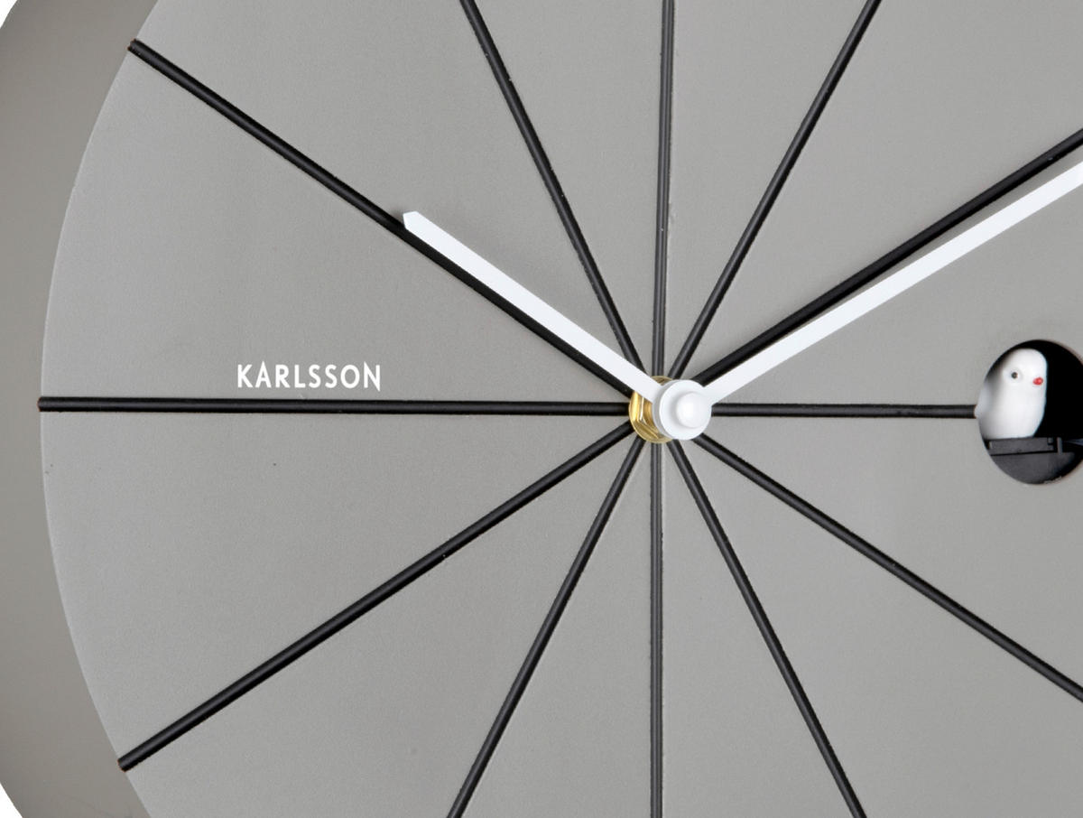 UHR  Dunkelgrau 29 cm  - Dunkelgrau, Basics, Kunststoff (29cm) - Karlsson