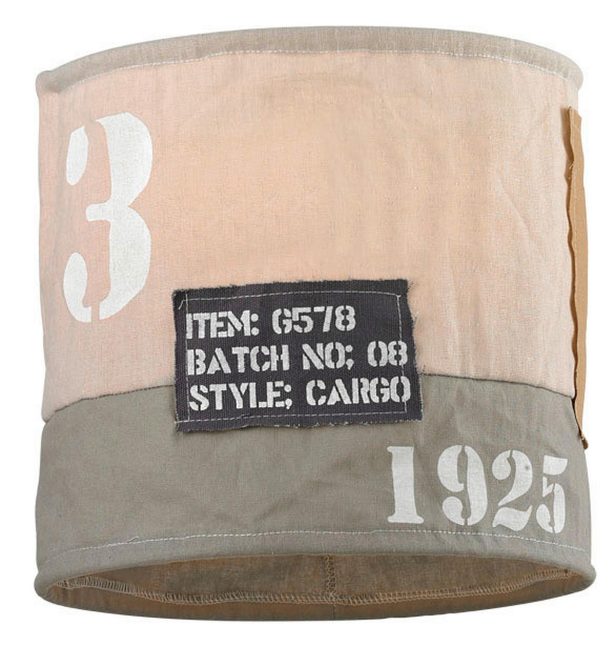 SENČNIK ZA SVETILKO        28/26 cm      - siva/naravne barve, Basics, tekstil (28/26cm)