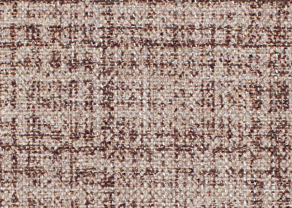 SITZBANK 209/92/78 cm  in Braun, Chromfarben  - Chromfarben/Braun, Design, Textil/Metall (209/92/78cm) - Dieter Knoll