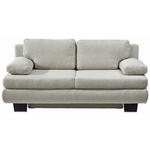 SCHLAFSOFA Macy in Beige  - Wengefarben/Beige, Design, Holz/Textil (203/94/100cm) - Novel
