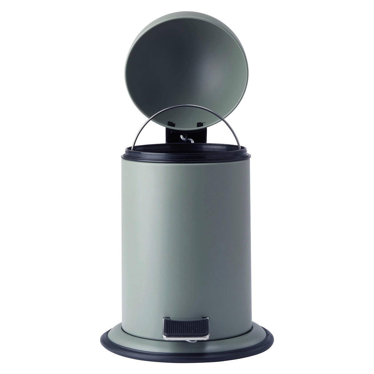 TRETEIMER Ona 3 L  - Schwarz/Grün, Basics, Kunststoff/Metall (17/34cm) - Aquanova