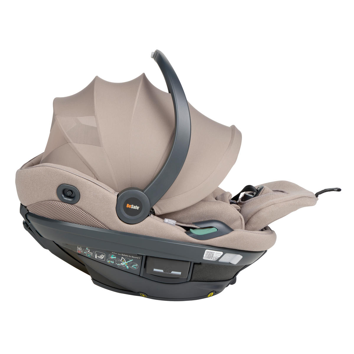 DJEČJA AUTOSJEDALICA  Go Beyond²  - boje pijeska/crna, Basics, tekstil/plastika (64/44/59cm) - Besafe