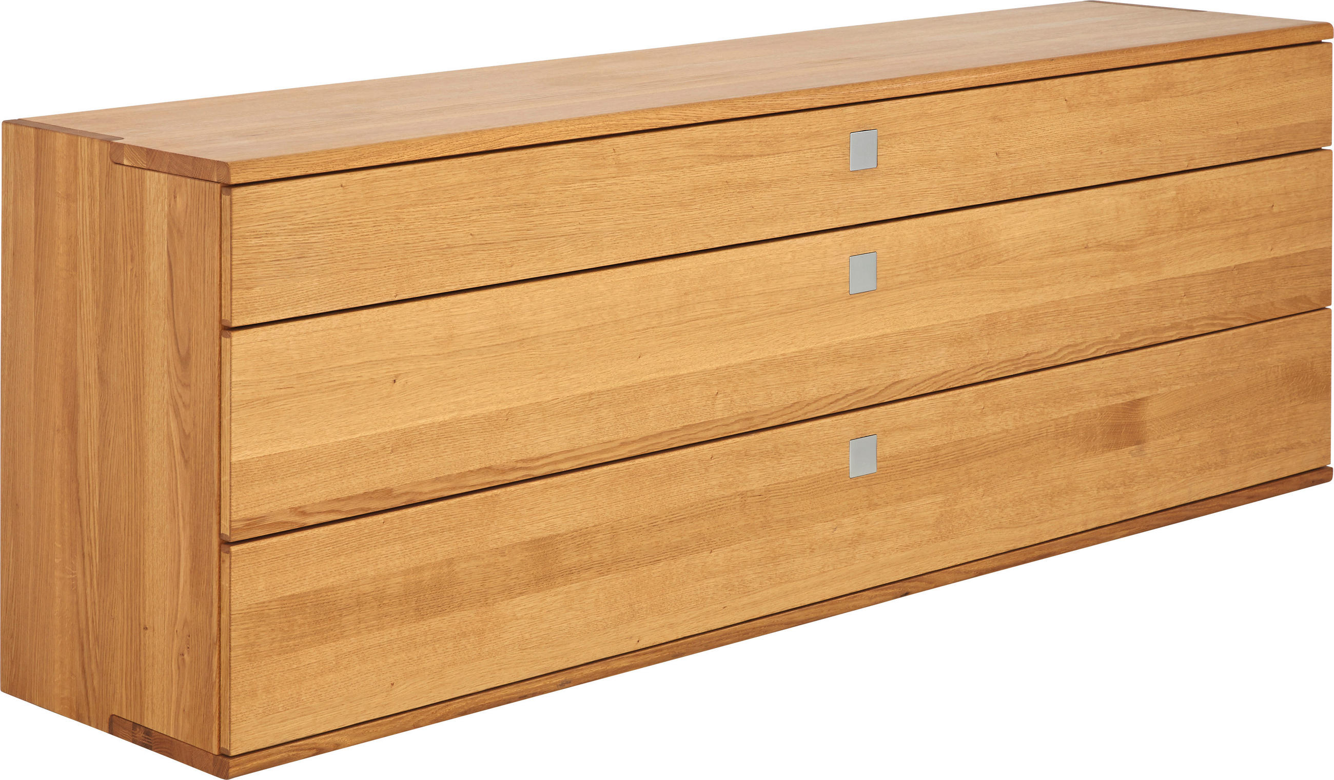ANRICHTE Eichefarben  199,3/71,5/48,2 cm  - Edelstahlfarben/Eichefarben, Design, Holz/Metall (199,3/71,5/48,2cm) - Team 7