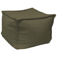 POUF Cord Waldgrün 70/70/40 cm  - Waldgrün, Design, Textil (70/70/40cm) - Carryhome