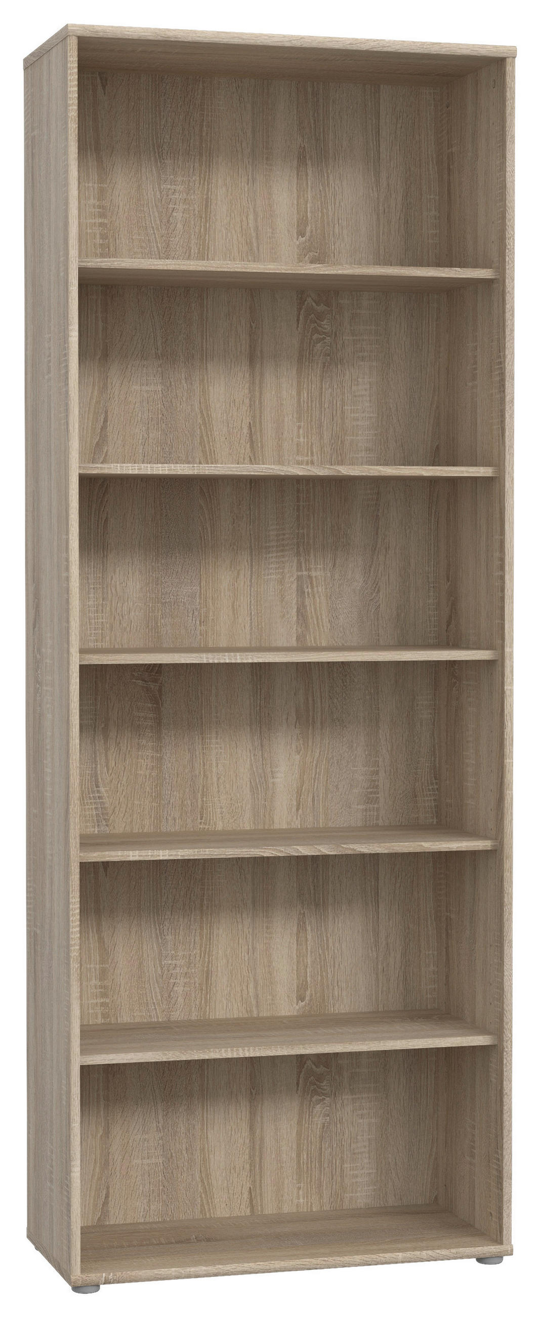 REGAL  73,7/197,5/34,8 cm Sonoma Eiche  - Alufarben/Sonoma Eiche, Design, Holzwerkstoff/Kunststoff (73,7/197,5/34,8cm)