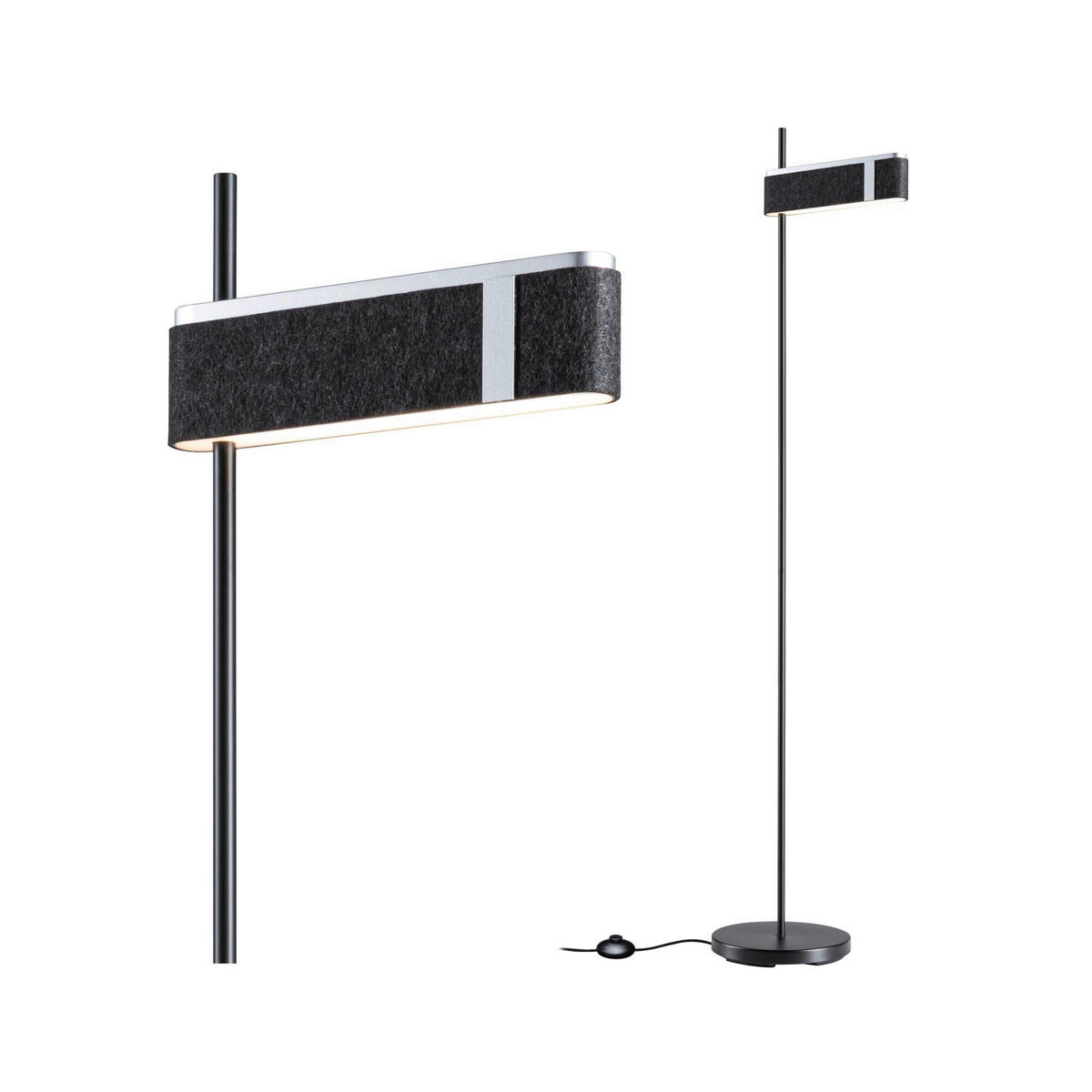 LED-STEHLEUCHTE Jagun   - Anthrazit, Basics, Kunststoff/Textil (38,9/150,6cm) - Paulmann
