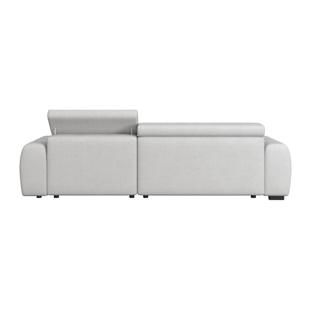 ECKSOFA Greige Webstoff  - Greige/Schwarz, Trend, Kunststoff/Textil (285/168cm) - Livetastic