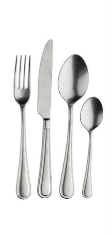 BESTECKSET WESTMINSTER STONE WASHED 16-teilig Stahl  - Edelstahlfarben, Basics, Metall (25,5/7/5,3cm) - Pintinox