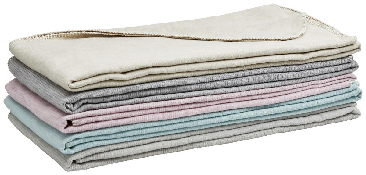 PLAID LEELA 140/200 cm  - Naturfarben, Basics, Textil (140/200cm) - Bio:Vio
