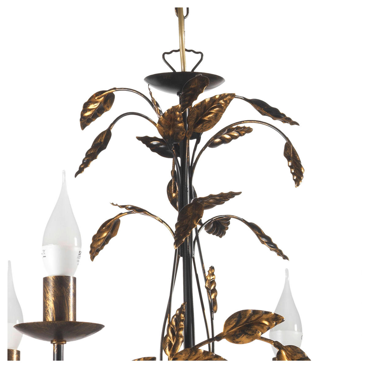 KRONLEUCHTER 4914 CAROLINA 70/70/110 cm   - Bronzefarben, Basics, Metall (70/70/110cm)