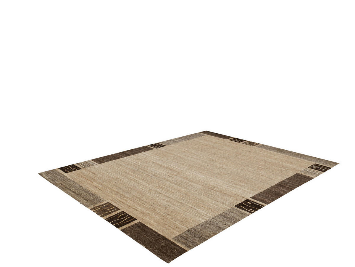 WOLLTEPPICH 200/250 cm Natura Silk Greny Braun, Naturfarben rechteckig  - Braun/Naturfarben, KONVENTIONELL, Textil (200/250cm) - Cazaris