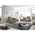3-SITZER-SOFA in Leder Beige  - Beige/Schwarz, Design, Leder/Metall (222/86/104cm) - Dieter Knoll
