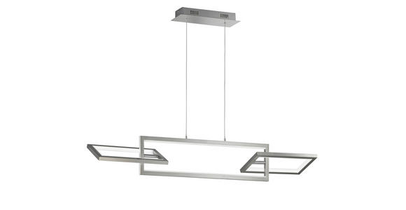 LED-HÄNGELEUCHTE 100 cm - Nickelfarben, Design, Kunststoff/Metall (100cm) - Ambiente