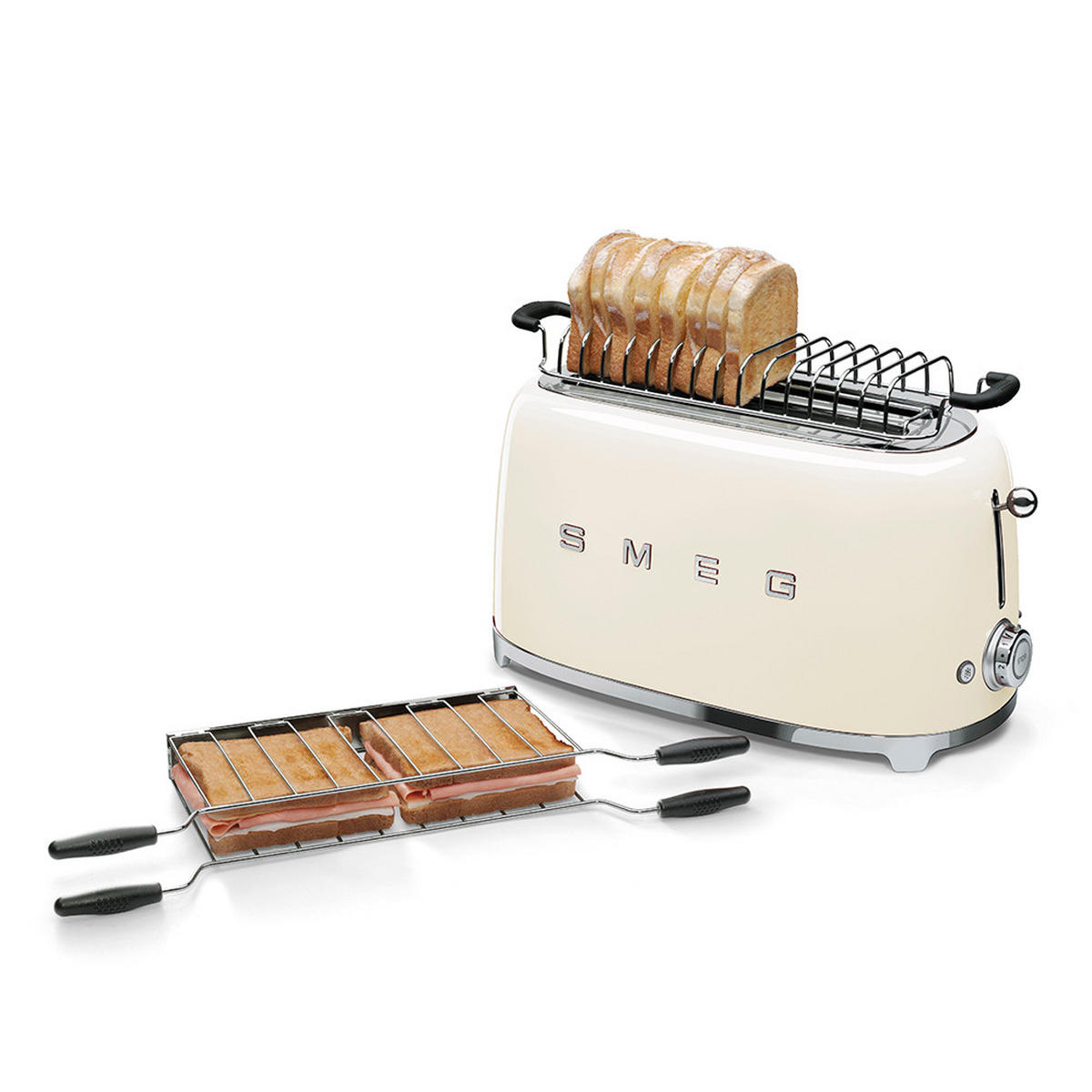 TOASTER  - Creme, Basics, Metall (41/21,5/20,8cm) - SMEG