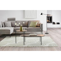 KONFERENČNÍ STOLEK, černá, tmavý dub, kov, kompozitní dřevo, 118/45/48 cm - černá/tmavý dub, Design, kov/kompozitní dřevo (118/45/48cm) - MID.YOU