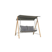 HOLLYWOODSCHAUKEL 194,5/174/136 cm  - Dunkelgrau, Basics, Metall (194,5/174/136cm)