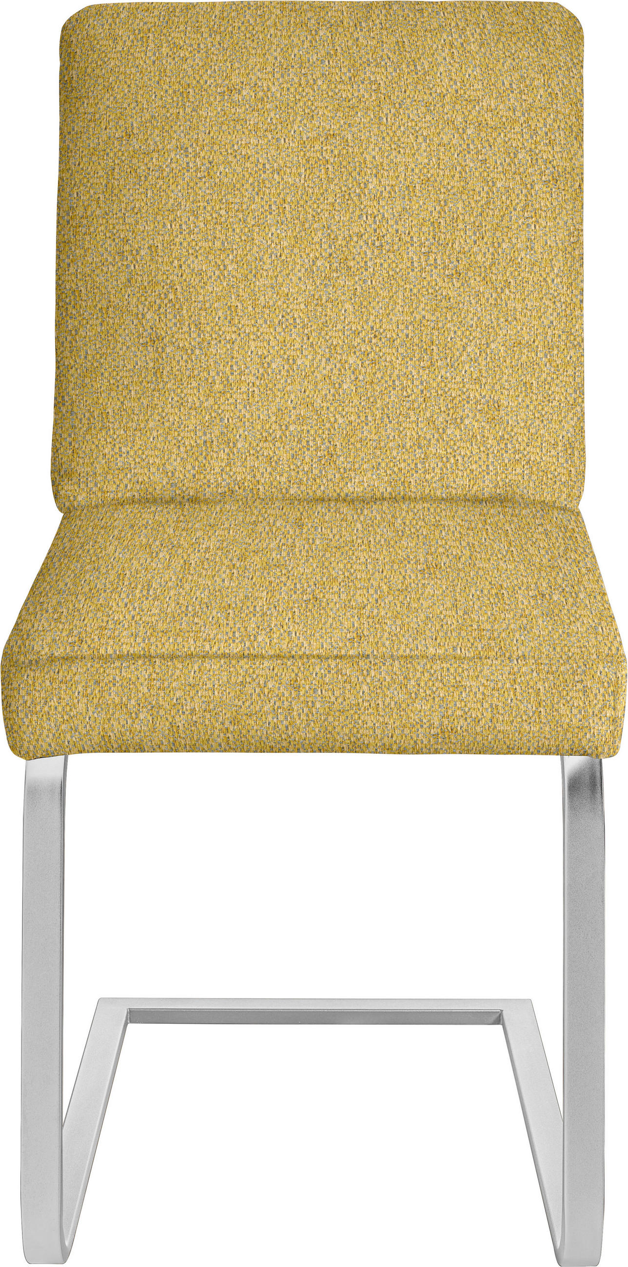SCHWINGSTUHL  in Stahl Chenille  - Chromfarben/Gelb, Design, Textil/Metall (46/92/60cm) - Dieter Knoll