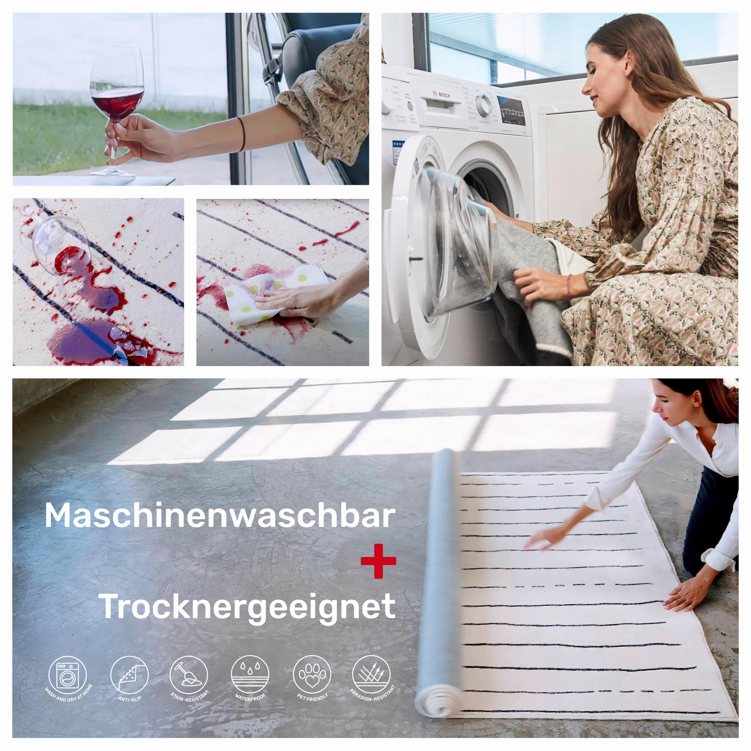 FLACHWEBETEPPICH 160/230 cm LIVING-URBAN Honig, Beige  - Beige/Honig, Design, Kunststoff/Textil (160/230cm) - Lindorug