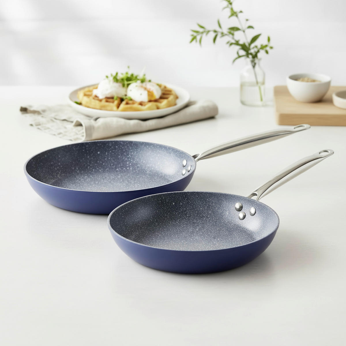 PFANNENSET 2-teilig  - Dunkelblau, Basics, Metall - Homeware Profession.