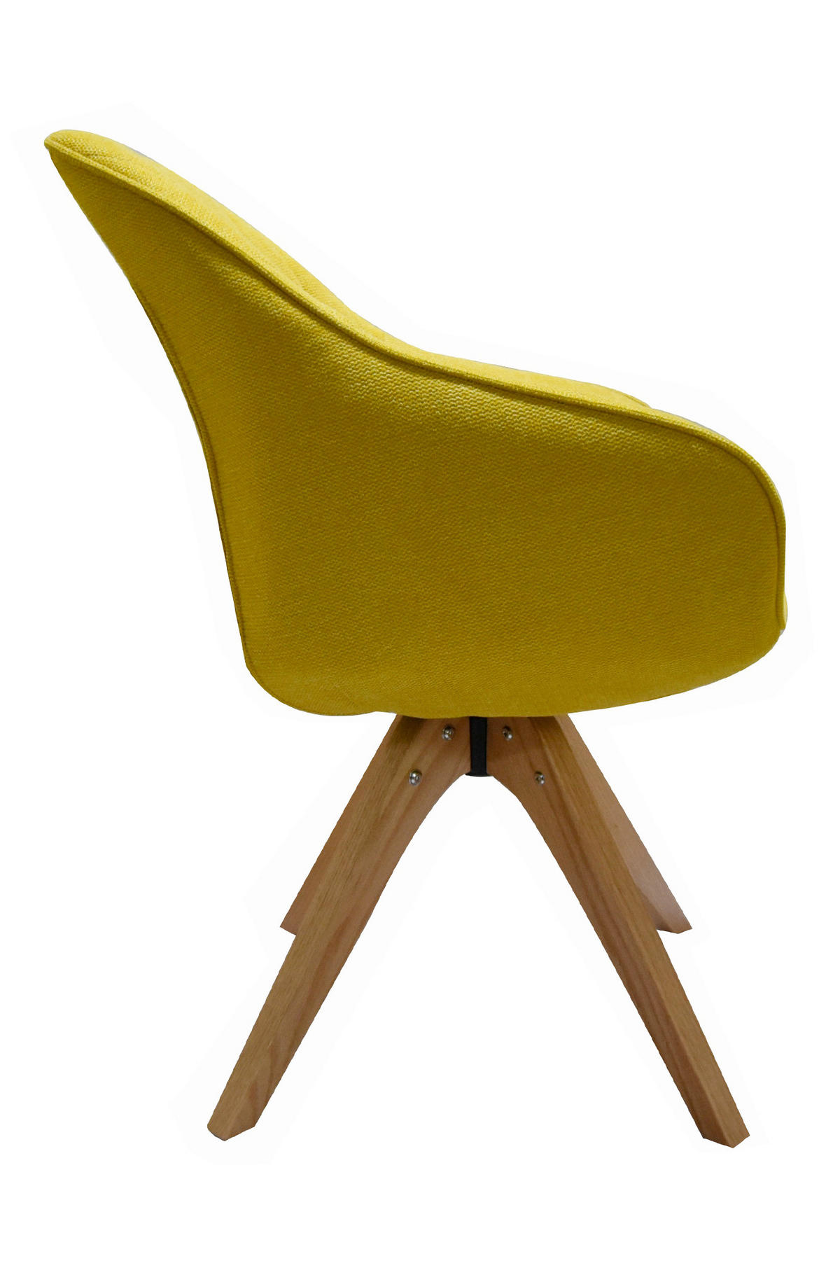 ARMLEHNSTUHL  in  - Senfgelb/Naturfarben, Design, Holz/Textil (58,5/85,5/61,5cm) - Livetastic