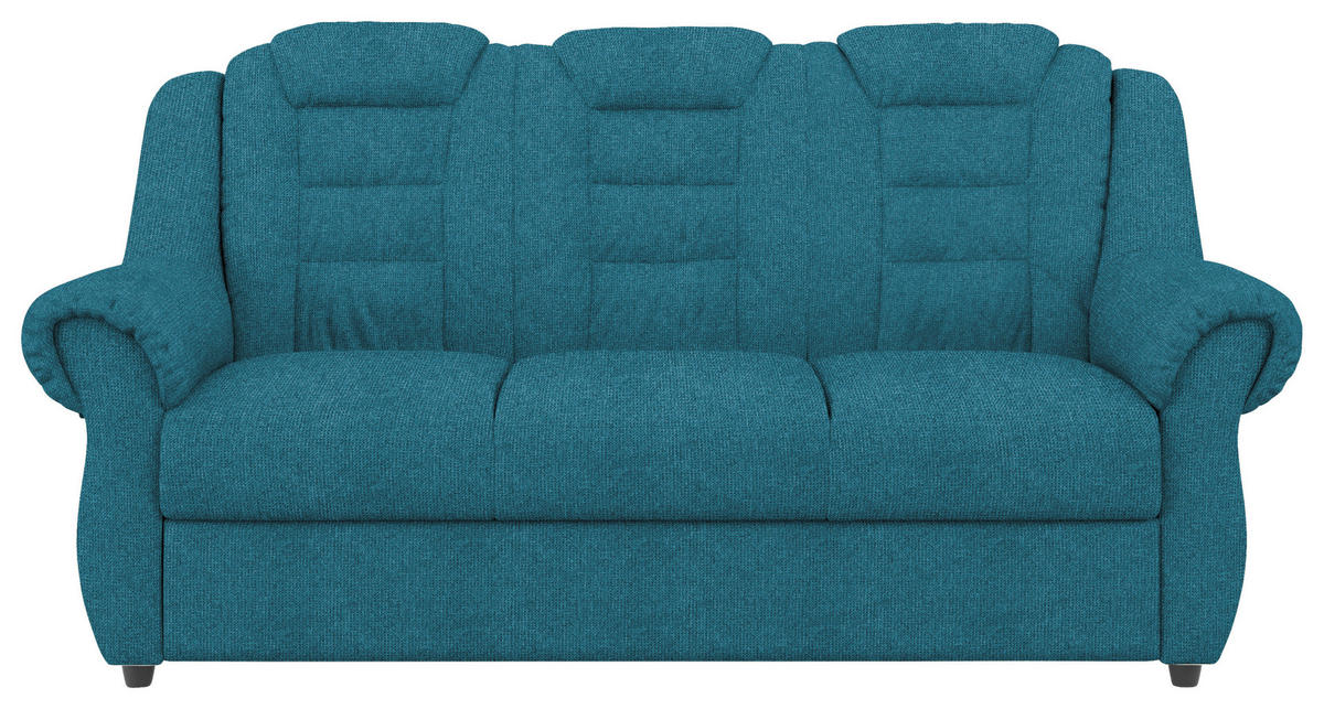 SITZGARNITUR in Chenille Blau  - Blau/Schwarz, Konventionell, Kunststoff/Textil - Livetastic