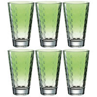 GLÄSERSET Optic  - Hellgrün, Basics, Glas (300ml) - Leonardo