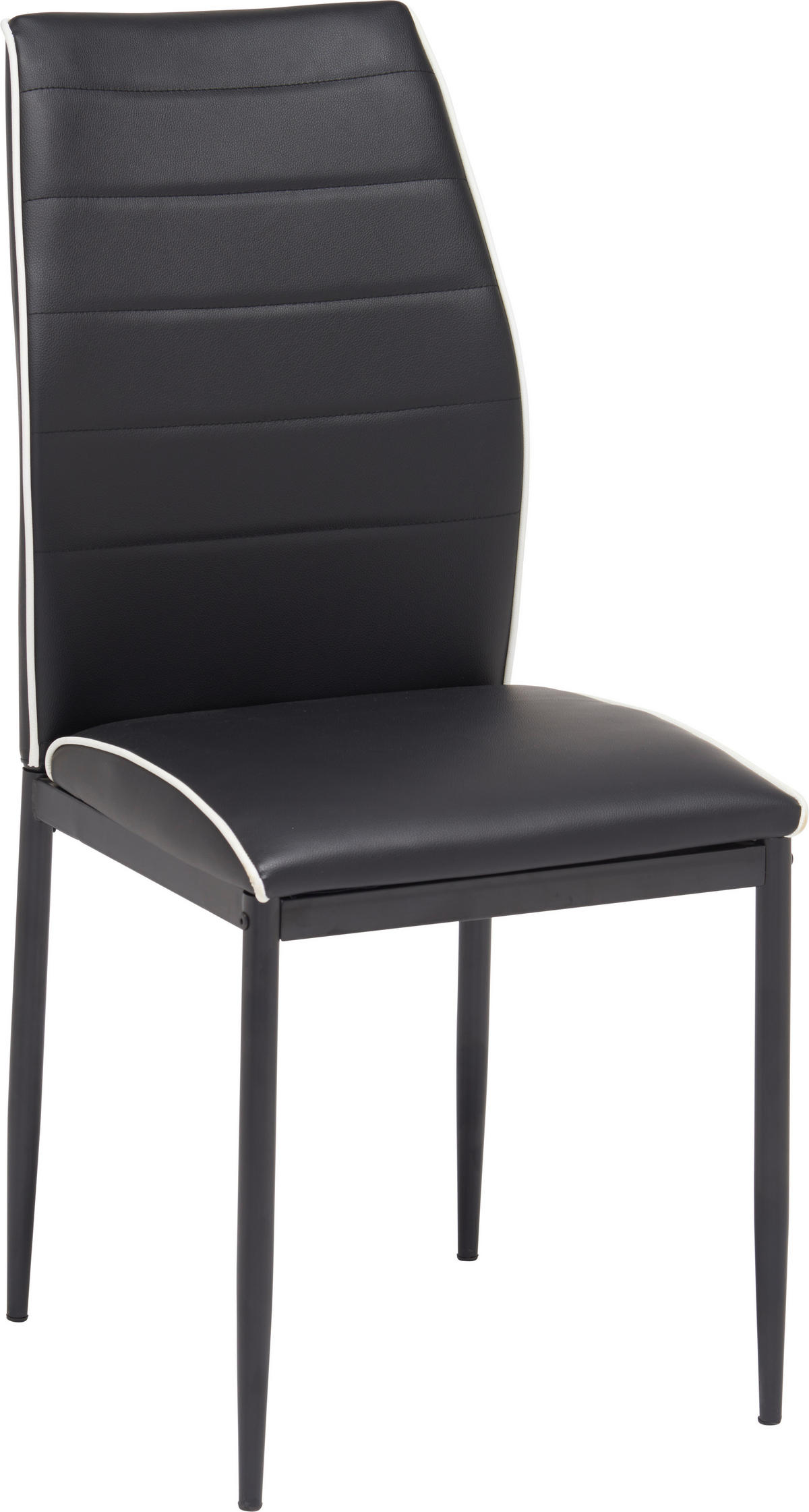 ŽIDLE, černá - bílá/černá, Design, kov/textil (43,5/96/58cm) - Carryhome