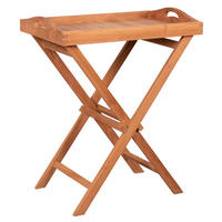 GARTENKLAPPTISCH Holz rechteckig  - Teakfarben, Basics, Holz (40/75/60cm) - Gardenson