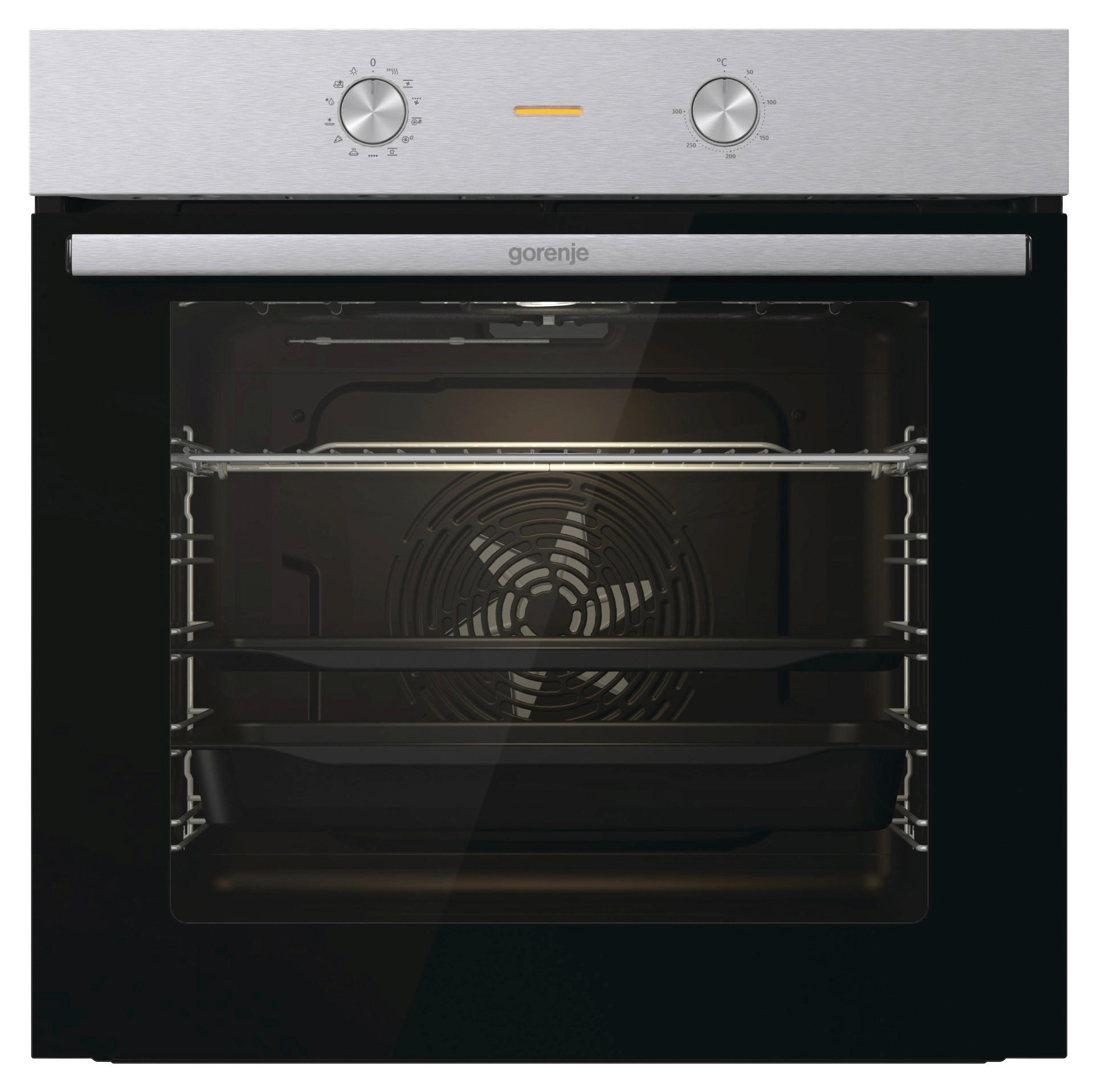 EINBAUBACKOFEN BO 6717 E03X  - Edelstahlfarben/Schwarz, Basics, Glas/Metall (59,5/59,5/56,4cm) - Gorenje