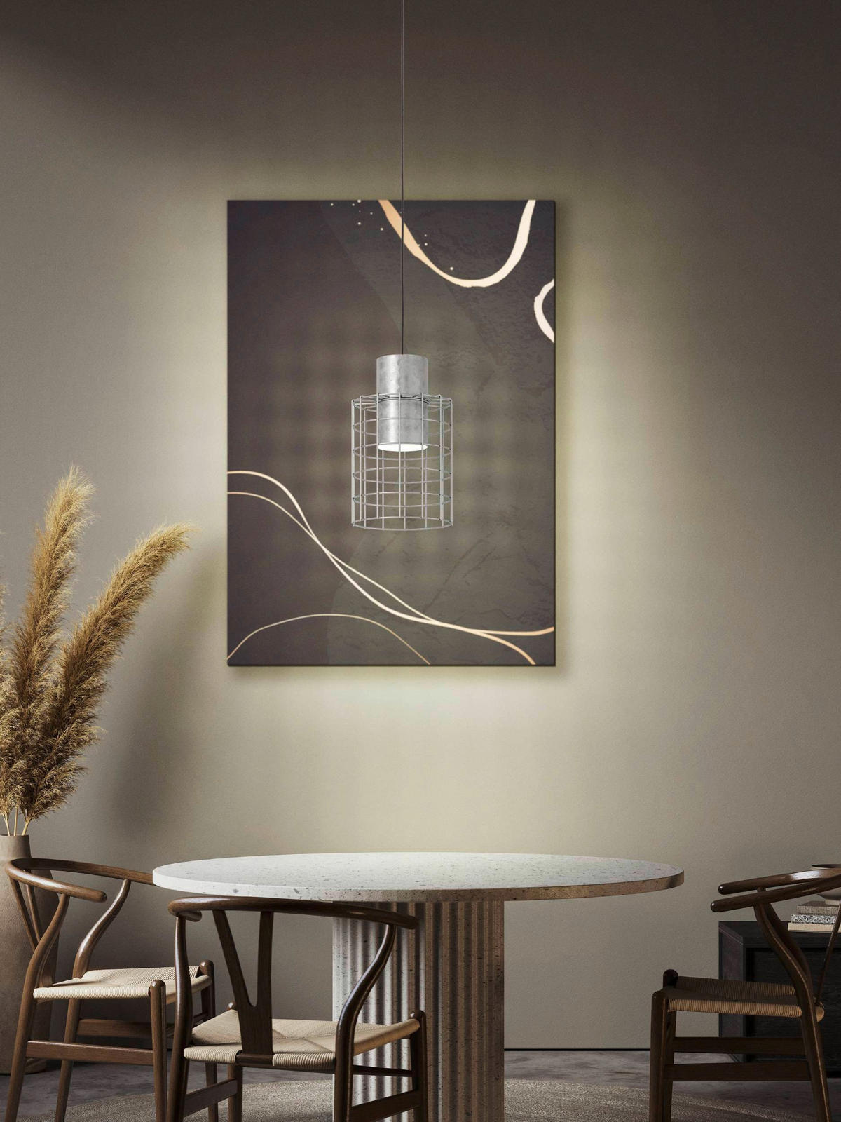 ZÁVĚSNÉ SVÍTIDLO, 20/110 cm  - bílá, Basics, kov (20/110cm) - Eglo