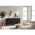 SIDEBOARD  170/80/40 cm 3 Schublade(n)  - Schwarz, LIFESTYLE, Holz/Metall (170/80/40cm) - Landscape