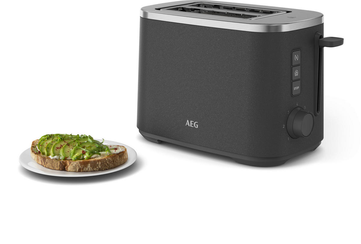 TOASTER Deli 5  - Anthrazit, Basics, Metall (26,2/19,0/16,8cm) - AEG