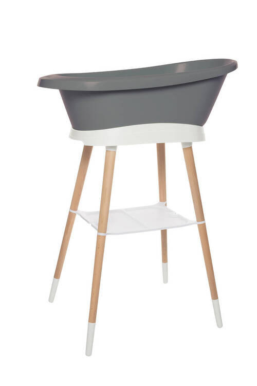 BABYBADEWANNE SENSE EDITION  - Dunkelgrau, Basics, Kunststoff (79,5/41,5/30,8cm) - Bebe Jou