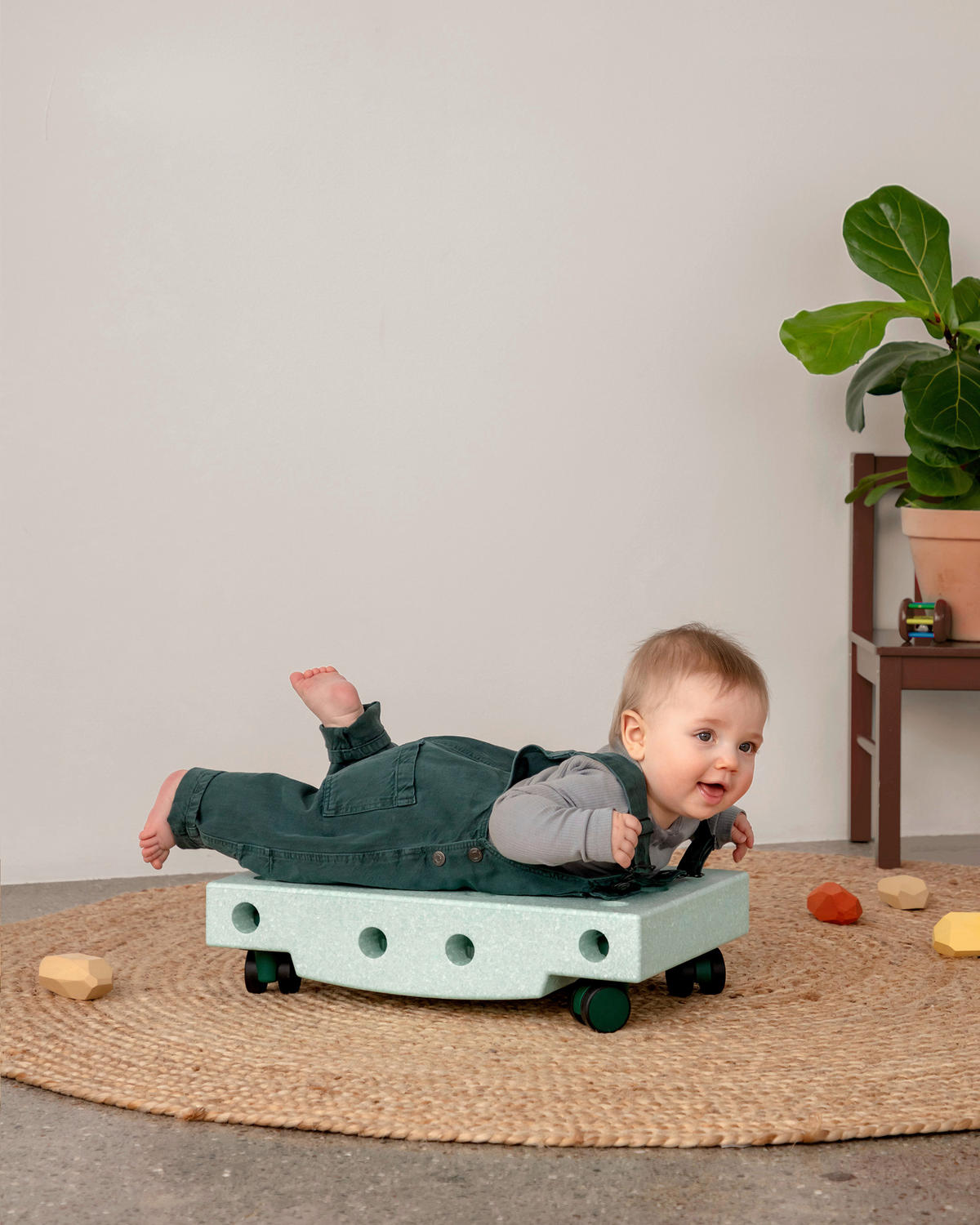 KONSTRUKCIONA IGRAČKA - mintzelena/tamnozelena, Osnovno (50/30/20cm) - MODU