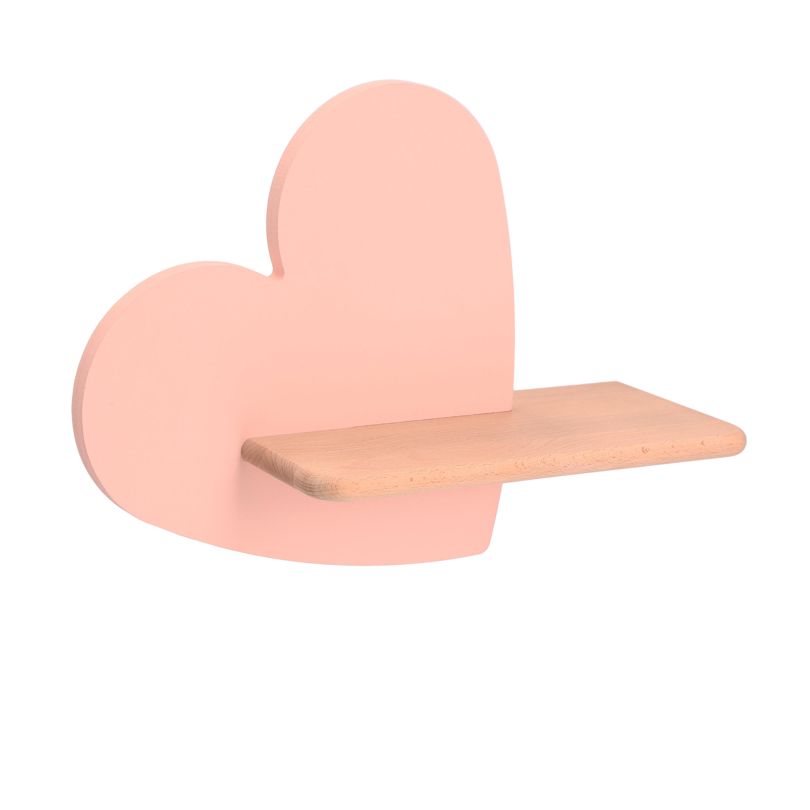 VÄGGLAMPA FÖR BARN Heart 36/12/26 cm   - pink, Klassisk, metall/trämaterial (36/12/26cm)