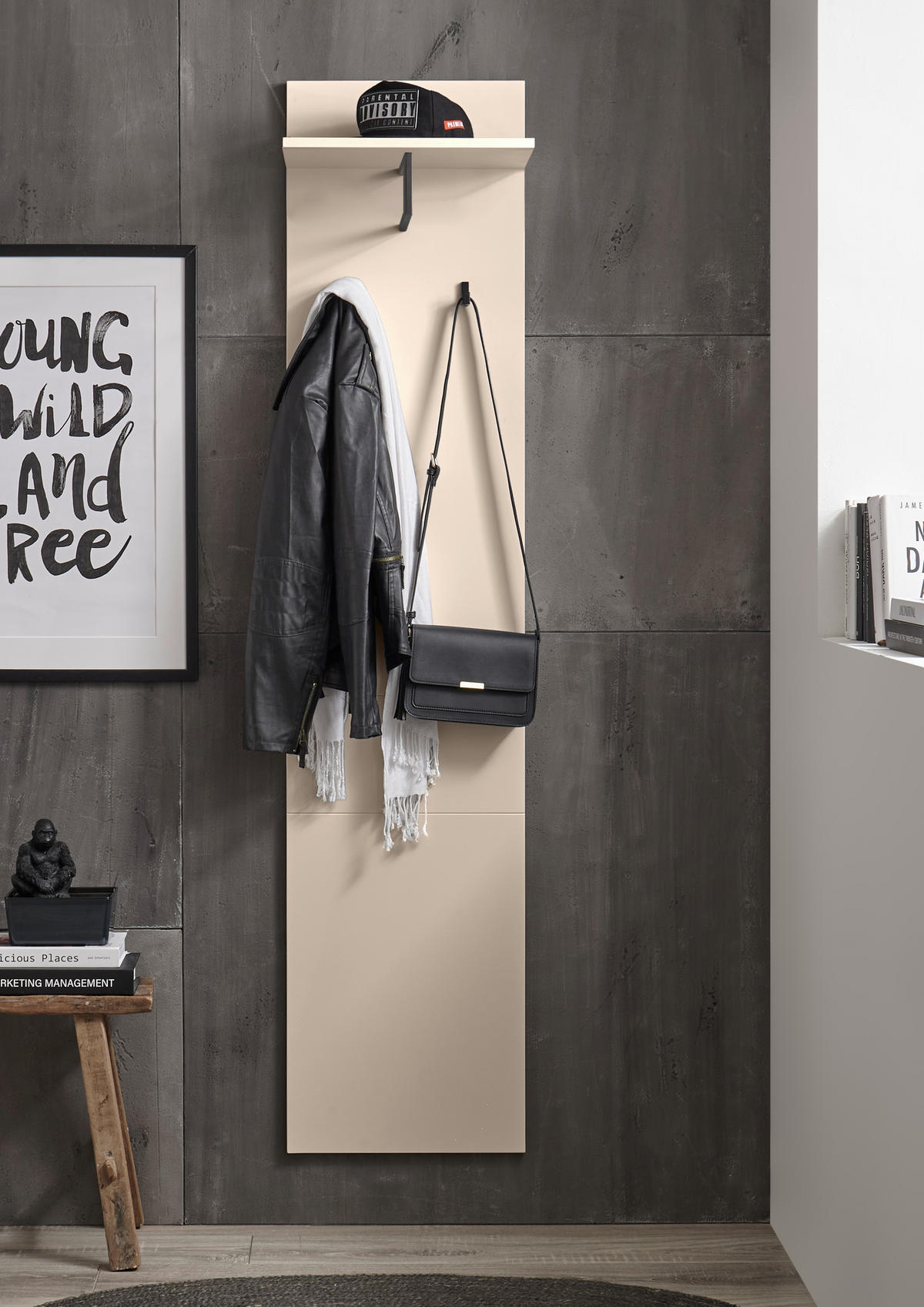 GARDEROBENPANEEL  in 40/180/30 cm  - Kaschmir, Design, Holzwerkstoff (40/180/30cm) - Voleo