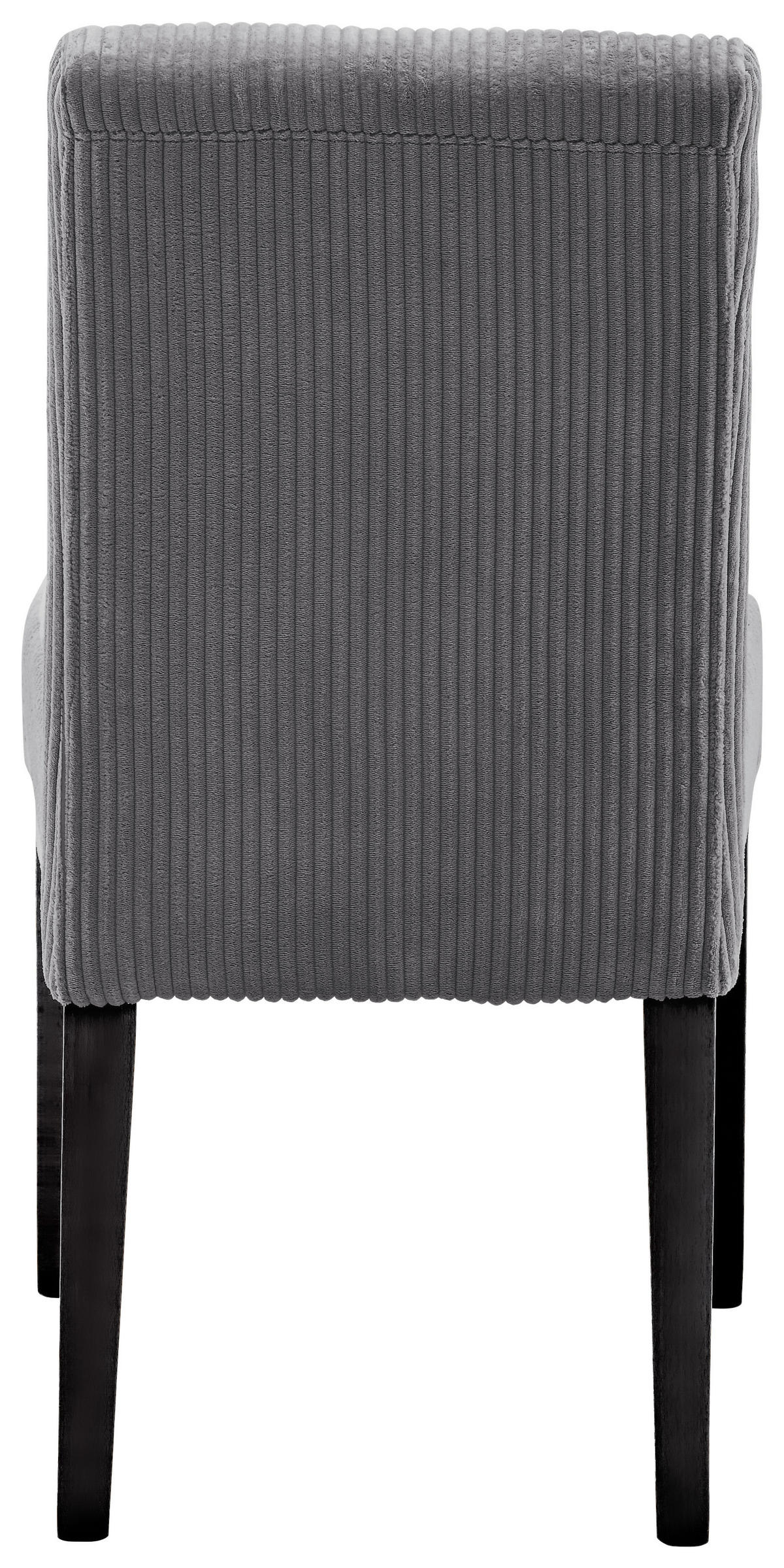 STUHL in Holz, Textil Anthrazit, Schwarz  - Anthrazit/Schwarz, KONVENTIONELL, Holz/Textil (47,5/91,5/63cm) - home24